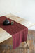 Linen table runner in Terracotta - Terracotta