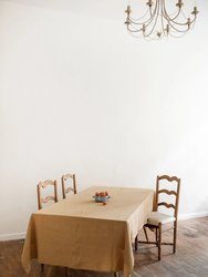 Linen Tablecloth In Mustard