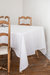 Linen tablecloth in White