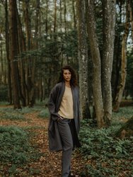 Vilnius Mid-Length Linen Coat