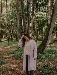 Vilnius Mid-Length Linen Coat