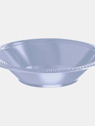 Amscan 12oz Solid Color Plastic Bowls (Pack Of 20) (Pastel Blue) (12oz) - Pastel Blue