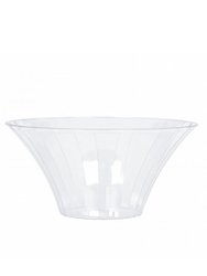 Amscan Flared Plastic Food Presentation Bowl (Clear) (One Size) - Clear