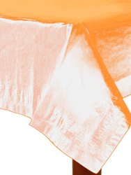 Amscan Lined Plastic Tablecover (Pack Of 6) (Orange) (54 x 108in)