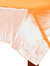 Amscan Lined Plastic Tablecover (Pack Of 6) (Orange) (54 x 108in)