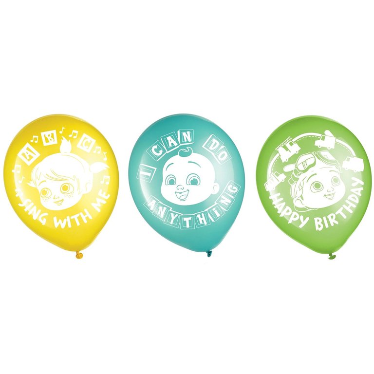 CoComelon Latex Party Balloons - Pack of 6