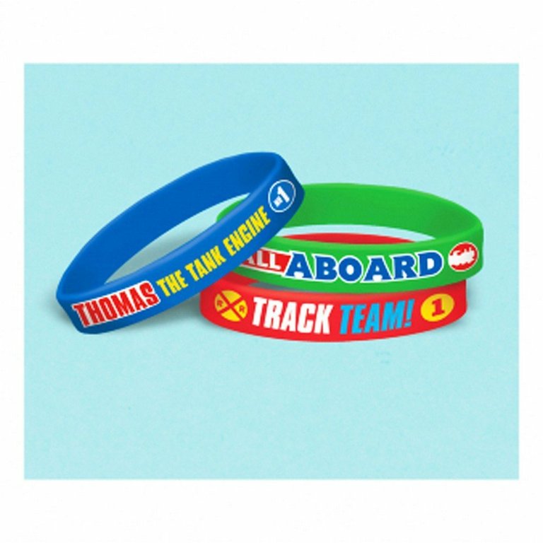 Thomas All Aboard Rubber Bracelets - 6 Per Pack