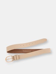 35035 Drika Classic Women's Leather Belt | Gold Buckle
