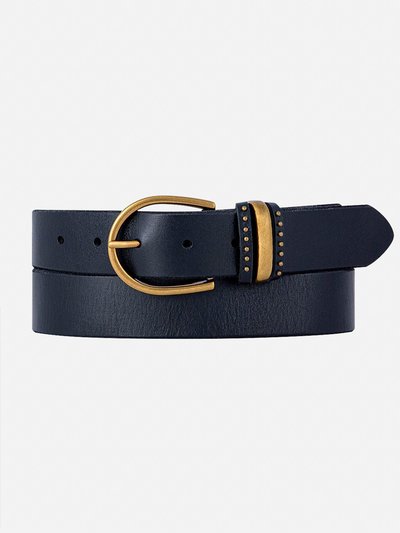 Amsterdam Heritage 35068 Norine Classic Leather Belt With Adorned Metal Keeper product