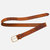 35503 Carlijne | Cognac Croc Еmbossed Leather Belt