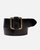 40514 Pelle Women's Adjustable Leather Slide Belt - Black