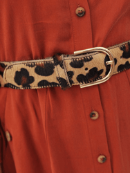40602 Diane | Leopard Calf Hair Belt
