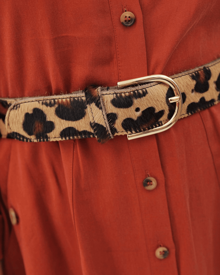 40602 Diane | Leopard Calf Hair Belt