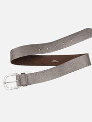 40603 Dana | Metallic Iguana Textured Leather Belt
