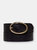 50001 Elsa | Oval Buckle Wide Leather Belt - Black