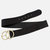 50005 Ginette | Women's Wide Leather Belt | Double Ring Buckle