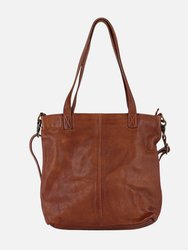 5089 Brooke Classic Leather Bag - Cognac