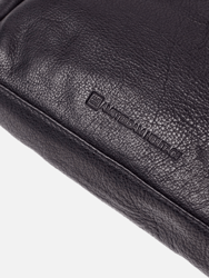6032 Messing | Suede & Leather Herringbone Crossbody Bag