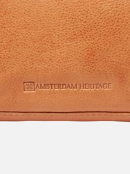 6032 Messing | Suede & Leather Herringbone Crossbody Bag