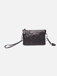 6035 Murk Women's Small Leather Crossbody Bag - Black