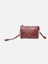 6035 Murk Women's Small Leather Crossbody Bag - Wine