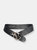 65800 Lieve | Women's Wide Leather Belt For Dresses | Hoop Buckle - Black