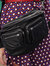 8004 Issa | Women's Black Leather Travel Bag Crossbody