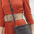 80600 Devina | Women's Wide Leather Belt for Dresses | Snake Print - Silver