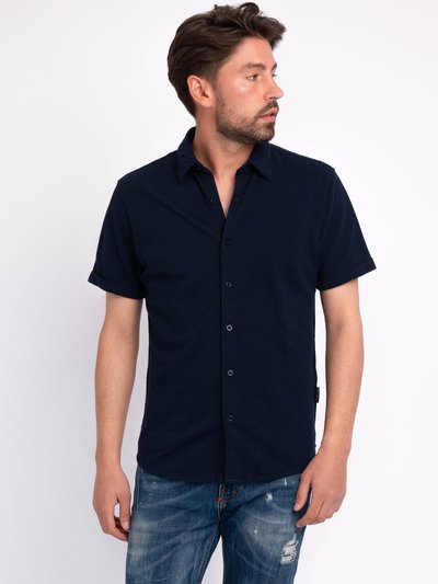 Amsterdam Heritage Abbott | Men's Button-Down Pique Cotton Shirt product