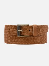 Ary | Embossed Everyday Leather Belt - Sand