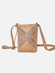 Bakermans | Leather Phone Bag - Taupe