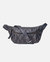 Beck | Diamond-Patterned Leather Fanny Pack - Black