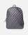 Bekema | Diamond-Patterned Leather Backpack - Black