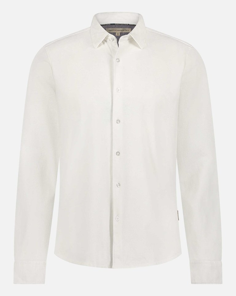 Brickell | Men's Long-Sleeve Cotton Shirt - White