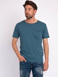 Collins | Men's Cotton T-Shirt - Petrol