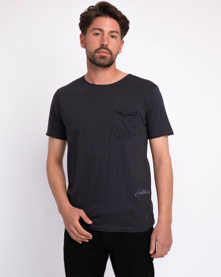 Collins | Men's Cotton T-Shirt - Black