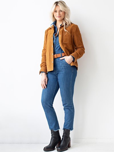 Amsterdam Heritage Dakota | Suede Leather Shirt Jacket product