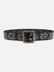 Gaia | Bold Studded Belt With Square Buckle