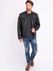 Hobbs | Men's Leather Motorcycle Jacket