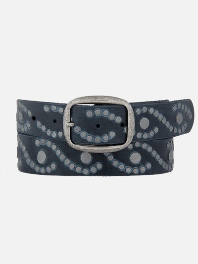 Amsterdam Heritage Irena | Studded Leather Belt | Antique Silver Studs product