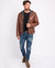 Jasper | Men's Leather Motorcycle Hoodie Jacket