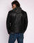 Jasper | Men's Leather Motorcycle Hoodie Jacket