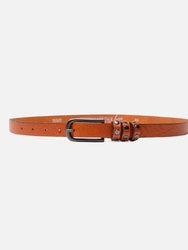 Kai | Studded Skinny Leather Belt