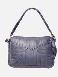 Leather Envelope Bag - Blue
