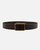 May | Classic Leather Belt With Rectangular Buckle