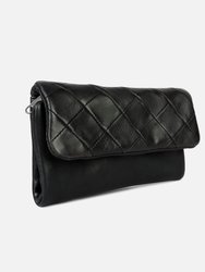 Muren | Diamond Patterned Leather Wallet