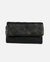 Muren | Diamond Patterned Leather Wallet - Black