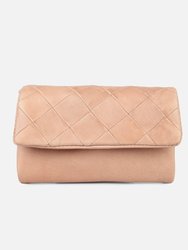 Muren | Diamond Patterned Leather Wallet - Natural
