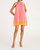 Tate Halter Mini Tulle Dress - Pinky Orange Punch
