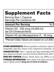 Vitamin D3/K2 10,000 IU Capsules